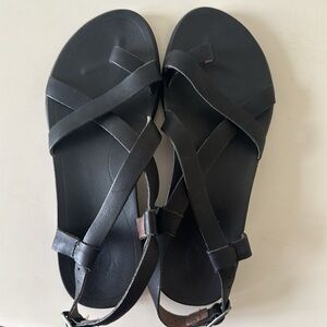 Brand New Black Leather OluKai Upena Strappy Every Day Sandals Women’s Size 7